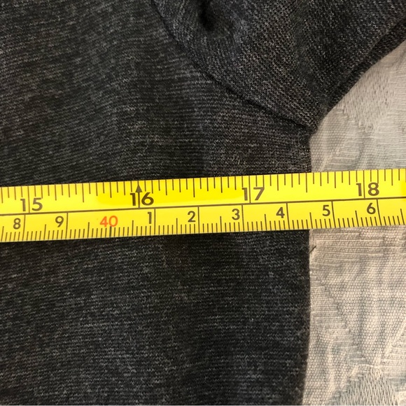 ❄️Ann Taylor Flounce Hem Dress. Heather Charcoal Grey. Size 8. - Picture 9 of 14